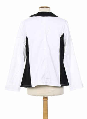 Veste casual coupe cintrée blanc COLEEN BOW femme