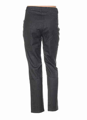 Pantalon droit fermeture zippée sous rabat boutonné taille normale gris COLEEN BOW femme