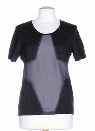 T-shirt noir COLEEN BOW femme