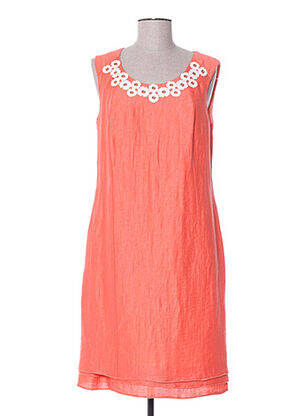 Robe mi-longue sans manche sans manche orange DIANE LAURY femme