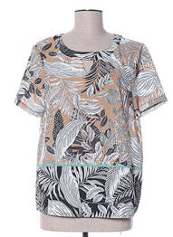 Blouse manches courtes manches courtes beige DIANE LAURY femme