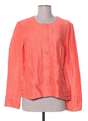 Veste chic fermeture boutonnée sur le devant orange DIANE LAURY femme