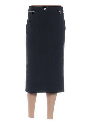 Jupe mi-longue coupe droite noir DIANE LAURY femme
