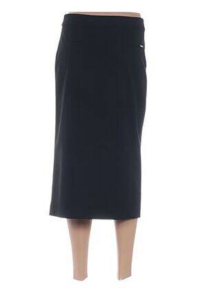 Jupe mi-longue coupe droite noir DIANE LAURY femme