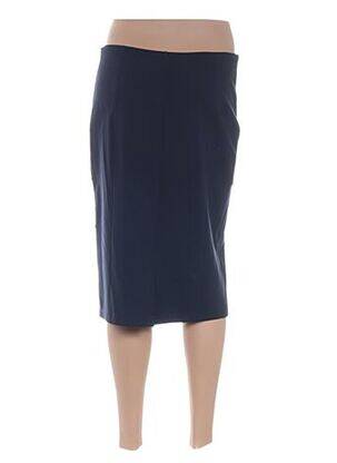Jupe mi-longue stretch bleu DIANE LAURY femme