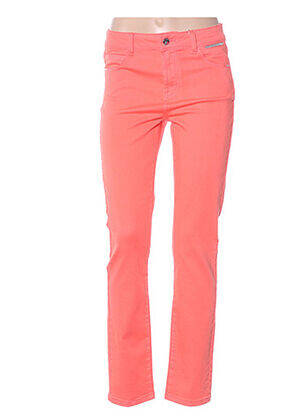 Pantalon slim taille haute taille haute orange DIANE LAURY femme