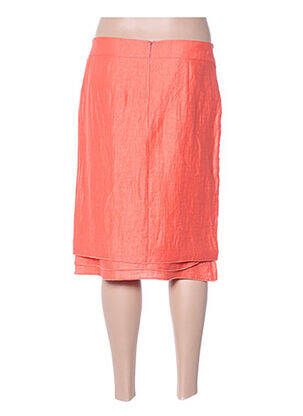 Jupe mi-longue taille haute orange DIANE LAURY femme