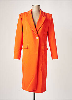 Manteau long orange IMPERIAL pour femme