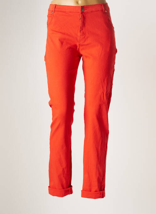 Pantalon slim orange LEYENDA & CO pour femme