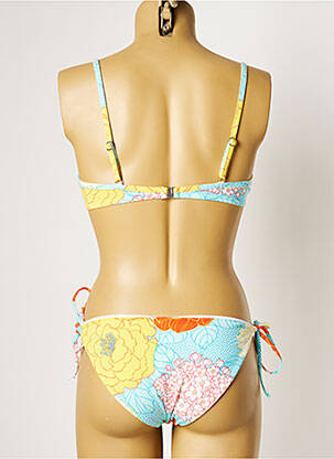 Maillot de bain 2 pièces stretch haut triangles bleu MANUEL CANOVAS femme