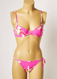 Maillot de bain 2 pièces stretch rose MANUEL CANOVAS femme
