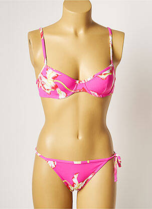 Maillot de bain 2 pièces stretch rose MANUEL CANOVAS femme