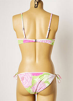 Maillot de bain 2 pièces stretch rose MANUEL CANOVAS femme