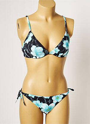 Maillot de bain 2 pièces stretch noir MANUEL CANOVAS femme