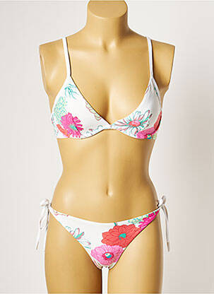 Maillot de bain 2 pièces stretch blanc MANUEL CANOVAS femme