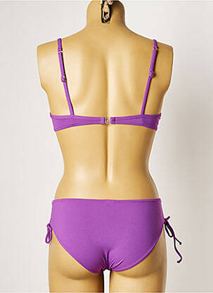 Maillot de bain 2 pièces stretch violet MANUEL CANOVAS femme