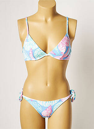 Maillot de bain 2 pièces stretch bleu MANUEL CANOVAS femme