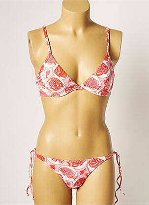 Maillot de bain 2 pièces stretch rouge MANUEL CANOVAS femme
