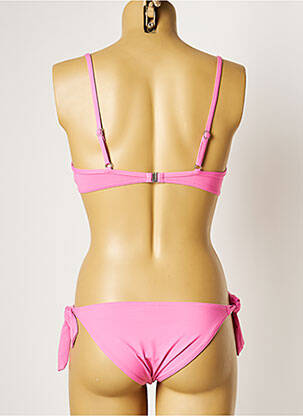 Maillot de bain 2 pièces stretch haut soutien-gorge moulé rose MANUEL CANOVAS femme