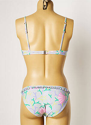 Maillot de bain 2 pièces fermeture clip haut soutien-gorge moulé gris MANUEL CANOVAS femme