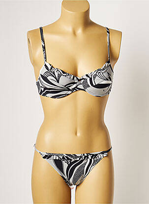 Maillot de bain 2 pièces haut soutien-gorge moulé haut soutien-gorge moulé gris MANUEL CANOVAS femme