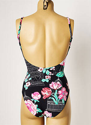 Maillot de bain 1 pièce imprimé fantaisie noir MANUEL CANOVAS femme