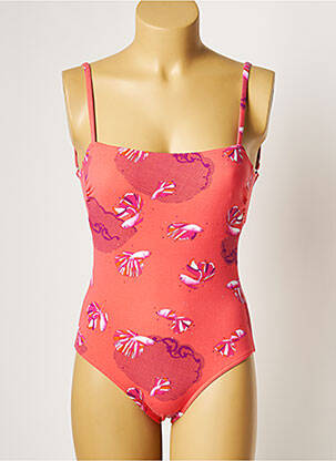 Maillot de bain 1 pièce imprimé fantaisie rouge MANUEL CANOVAS femme