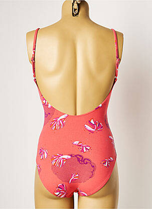 Maillot de bain 1 pièce imprimé fantaisie rouge MANUEL CANOVAS femme