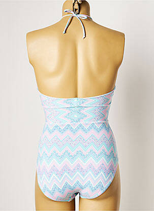 Maillot de bain 1 pièce stretch bleu MANUEL CANOVAS femme