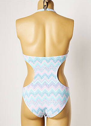 Maillot de bain 1 pièce stretch bleu MANUEL CANOVAS femme