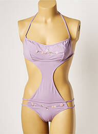 Maillot de bain 1 pièce haut bandeau haut bandeau violet KRISTINA TI femme