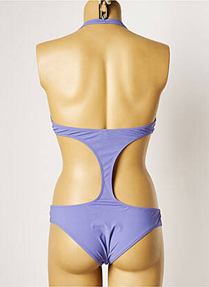 Maillot de bain 1 pièce bretelles élastiquées bleu KRISTINA TI femme