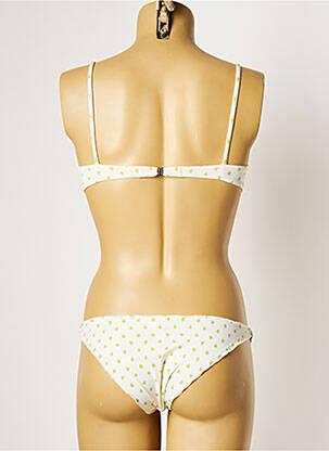 Maillot de bain 2 pièces fermeture clip beige KRISTINA TI femme