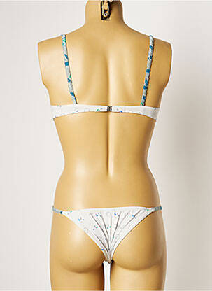Maillot de bain 2 pièces fermeture clip gris KRISTINA TI femme