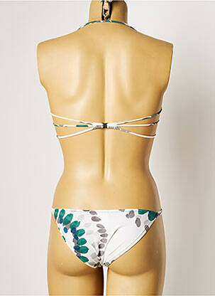 Maillot de bain 2 pièces haut bandeau haut bandeau blanc KRISTINA TI femme