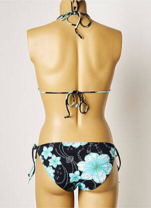 Maillot de bain 2 pièces stretch haut triangles noir MANUEL CANOVAS femme