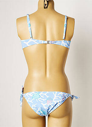 Maillot de bain 2 pièces stretch bleu MANUEL CANOVAS femme