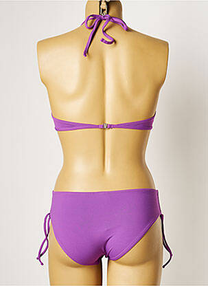 Maillot de bain 2 pièces stretch haut triangles violet MANUEL CANOVAS femme
