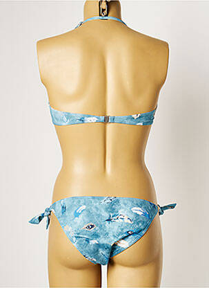 Maillot de bain 2 pièces haut bandeau haut bandeau bleu MANUEL CANOVAS femme