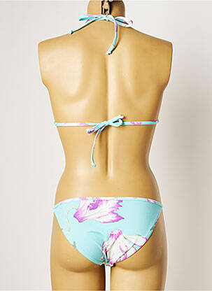 Maillot de bain 2 pièces stretch haut soutien-gorge moulé bleu MANUEL CANOVAS femme