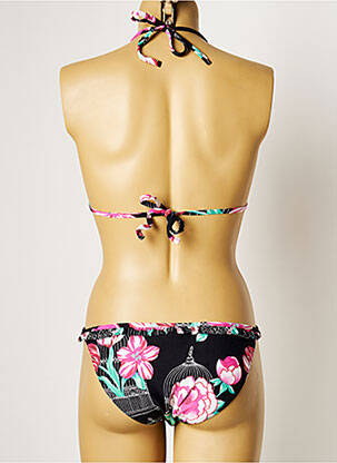 Maillot de bain 2 pièces stretch haut soutien-gorge moulé noir MANUEL CANOVAS femme