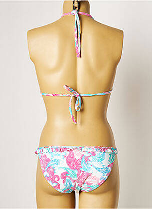 Maillot de bain 2 pièces stretch haut soutien-gorge moulé blanc MANUEL CANOVAS femme