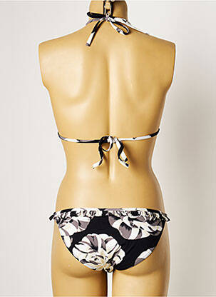 Maillot de bain 2 pièces stretch haut soutien-gorge moulé noir MANUEL CANOVAS femme