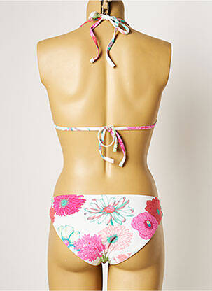 Maillot de bain 2 pièces stretch haut soutien-gorge moulé blanc MANUEL CANOVAS femme