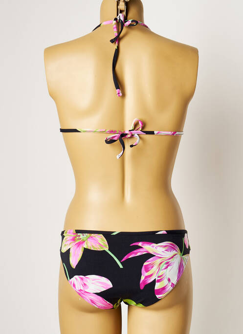 Maillot de bain 2 pièces stretch haut soutien-gorge moulé noir MANUEL CANOVAS femme