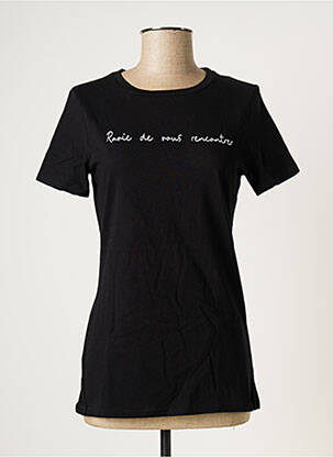 T-shirt noir LES BONHEURS DE SOPHIE pour femme