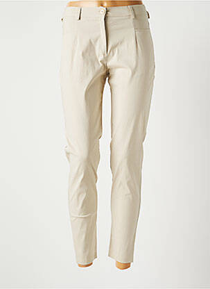 Pantalon slim beige ONE O ONE pour femme