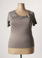 T-shirt gris MAURICE ABOT pour femme seconde vue