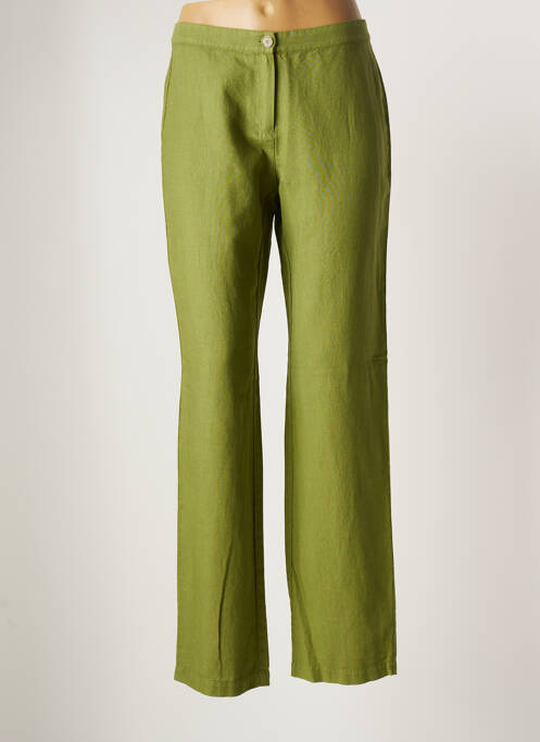 Pantalon droit vert PAZ TORRAS pour femme