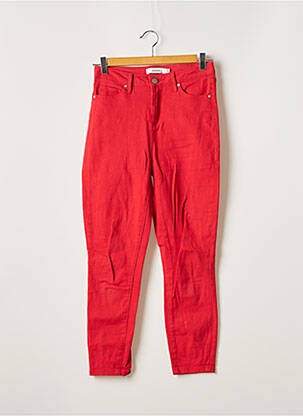 Pantalon slim stretch taille normale rouge JUSTFAB femme